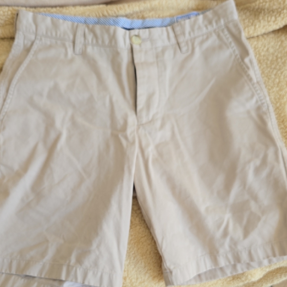 Southern Tide Men's Cream Flat Front Shorts